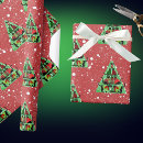 Search for red and black christmas tree wrapping paper Whimsical