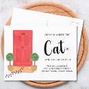 Search for house cat invitations Change of address