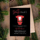 Search for red and black baby shower invitations Winter