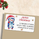Search for penguin return address labels Cute
