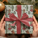 Search for cowboy christmas wrapping paper Country