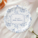 Search for toile paper plates Chinoiserie