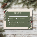 Search for christmas wedding rsvp cards Traditional