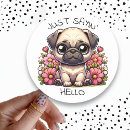 Search for pug puppies stickers Dog