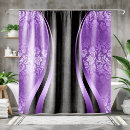 Search for purple and black shower curtains Modern