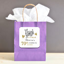 Search for 70th birthday thank you stickers Elegant