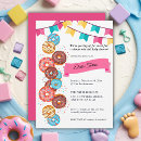 Search for blue doughnut baby shower invitations Elegant
