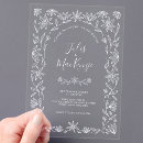 Search for flower line art wedding invitations Simple