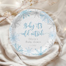 Search for blue and silver christmas plates Baby its cold outside