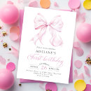 Search for pink bow invitations Elegant