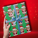 Search for santa head wrapping paper Funny