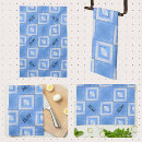 Search for blue and white checkered tea towels Geometric