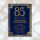 Search for gold birthday invitations Navy blue