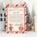 Search for reindeer seasonal invitations Letter from santa
