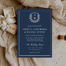 Search for crest wedding invitations Monogram monogrammed name initials