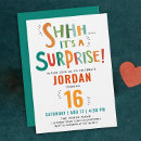 Search for shhh birthday invitations Whimsical