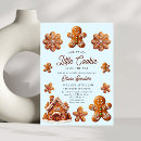 Search for baby shower christmas invitations Gingerbread