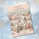 Search for village christmas cards Pastel