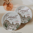 Search for western baby shower plates Cowgirl