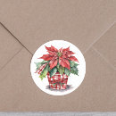 Search for red and white poinsettias stickers Festive