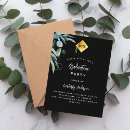 Search for greenery graduation invitations High school college university