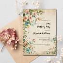 Search for vintage 90th birthday invitations Flowers