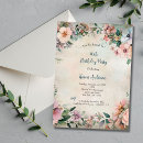 Search for shabby birthday invitations Floral
