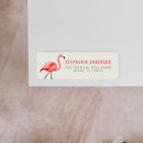 Search for pink flamingo return address labels Birthday party