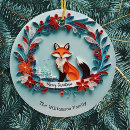 Search for fox christmas tree decorations Animal