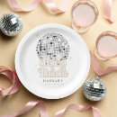 Search for disco 70s plates Retro bridal shower