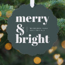 Search for green card christmas tree decorations Merry and bright