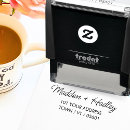 Search for real estate rubber stamps Modern minimal name address