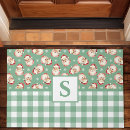 Search for vintage christmas doormats Green