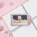 Search for baby announcement gift tags Pink
