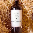 Search for will you be my bridesmaid wine labels Minimalist