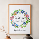 Search for welcome to our home sign art Black