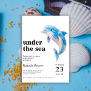 Search for dolphin baby shower invitations Coral