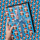 Search for santa head wrapping paper Face