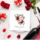Search for burgundy wedding napkins Party