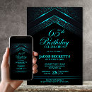 Search for 65th birthday invitations Black