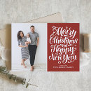Search for new year christmas cards Red