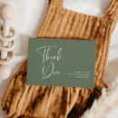 Search for dark green thank you cards Baby shower