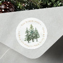 Search for winter woods return address labels Elegant