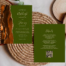 Search for olive wedding invitations Modern