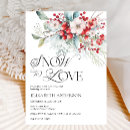 Search for winter floral invitations Red