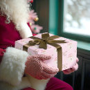 Search for vintage pink santa wrapping paper Old fashioned