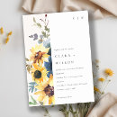 Search for navy and yellow wedding invitations Botanical