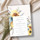 Search for navy and yellow wedding invitations Botanical