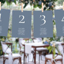 Search for dusty blue table cards Guest names