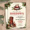 Search for western christmas invitations Holiday hoedown